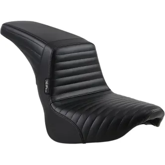 Le Pera KickFlip Pleated Biker Gel Seat For Harley Davidson 2018-2023 FXBB Street Bob, FLSL Slim & FXST Standard Models (LGY-590PT)