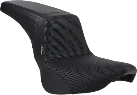 Le Pera KickFlip Biker Gel Basket Weave Seat For Harley Davidson 2018-2025 FXLR Low Rider & FLSB Sport Glide Softail Models (LGYR-590BW)