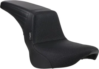 Le Pera KickFlip Biker Gel Basket Weave Seat For Harley Davidson 2018-2023 FXLR Low Rider & FLSB Sport Glide Softail Models (LGYR-590BW)