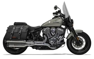 Bassani Chrome Slip-On Mufflers For Indian 2022-2024 Chief Models (8CH17)