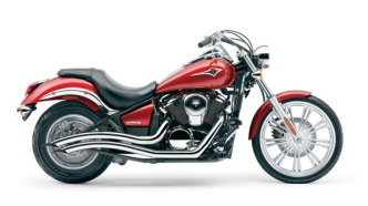 Cobra Speedster Swept 2 Into 2 Exhaust System In Chrome For Kawasaki 2006-2013 Vulcan 900 Classic Models (4218)