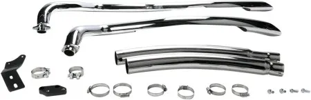 Cobra Speedster Swept 2 Into 2 Exhaust System In Chrome For Kawasaki 2006-2013 Vulcan 900 Classic Models (4218)