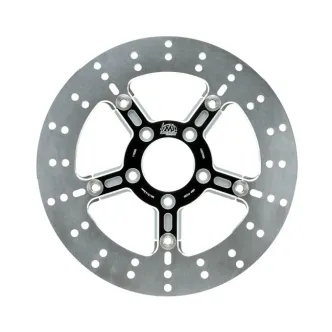 Moto Master Front Left/Right Adrian 5-Spoke Brake Disc In Black For Harley Davidson 2000-2014 Softail, 2000-2005 Dyna, 2000-2007 Touring, 2000-2013 Sportster & 2008-2012 XR1200 Models (112293)