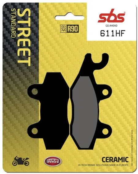 SBS HF Street Ceramic Organic Brake Pads (611HF)