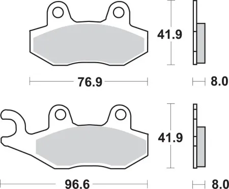 SBS SI Offroad Sintered Brake Pads (611SI)