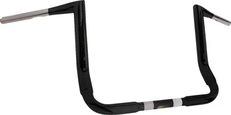 Khrome Werks Buck Fifty Handlebar 12 Inch Rise 1.5 Inch Diameter In Black For 2008-2022 Touring With Batwing Fairings (300712)