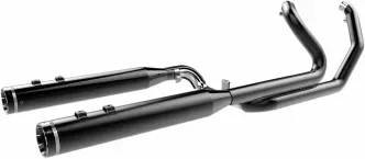 Khrome Werks 2-into-2 Dominator Exhaust In Black Finish For Harley Davidson 2009-2016 Touring (200830)