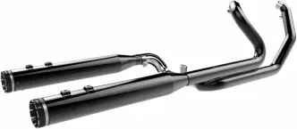 Khrome Werks 2-into-2 Dominator Exhaust In Eclispe Finish For Harley Davidson 2009-2016 Touring (201830)