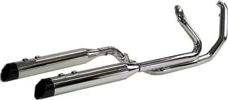 Khrome Werks 2-into-2 Dominator Exhaust In Chrome Finish With Edge Tips For Harley Davidson 2017-2025 Touring (200435)