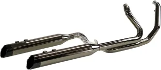 Khrome Werks 2-into-1 Dominator Exhaust In Eclipse Finish For Harley Davidson 2017-2025 Touring (201445)