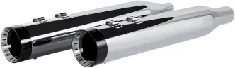 Khrome Werks HP-Plus 4.5 Inch Slip-On In Chrome Finish With Turbine Tips For 2017-2025 Touring Models (202770)