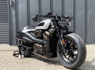 Killer Custom 1-1/4 Inch Fat Drag Handlebar In Black For Harley Davidson 2021-2023 Sportster S RH1250S Models (SPSBAR)