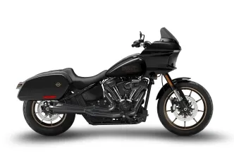 Zard 2 Into 1 Short Cone Euro 5 Exhaust System In Black For 2018-2024 Softail Street Bob, Fat Bob, Low Rider S / ST & Standard (ZHD009S00SAO-B)