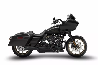 Zard Euro 5 Stainless Steel 2 Into 1 Exhaust System In Black For 2021-2023 M8 Touring Models (ZHD013S00SAO-B)