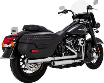 Vance & Hines Eliminator 300 Slip-On Mufflers In Chrome With PCX Technology For Harley Davidson 2018-2023 Softail Heritage Models (16316)