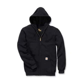 Carhartt Zip Hooded Sweatshirt Black Size Medium (K122-BLKMREG)