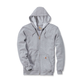 Carhartt Zip Hooded Sweatshirt Heather Grey Size Large (ARM521975)