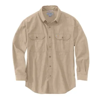 Carhartt Chambray Shirt Dark Tan Chambray Size XL (ARM864469)