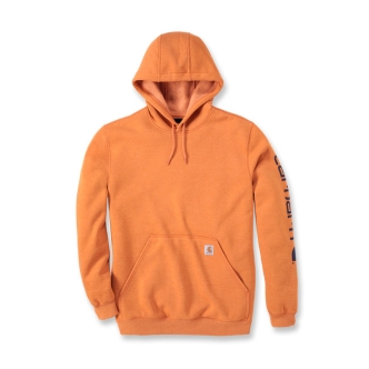 Carhartt Sleeve Logo Hoodie Marmalade Heather Size Medium (ARM596979)