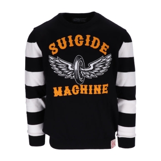 13 & 1/2 Magazine Outlaw Suicide Machine Sweater Black/White Size Small (ARM157149)