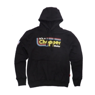 13 & 1/2 Magazine 'It's A Chopper Baby' Black Hoodie Size XL (ARM658869)