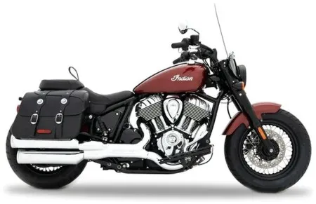 Rinehart 4 Inch Slip-On Mufflers In Chrome For Indian 2020-2024 Chief, Chieftain & Super Chief Models (500-1500C)
