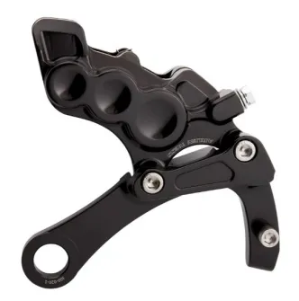 Arlen Ness Rear 6 Piston Brake Caliper Kit In Black For Harley Davidson 2018-2023 M8 Softail Models (02-328)