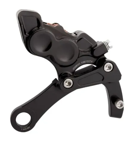 Arlen Ness Rear 4 Piston Brake Caliper Kit In Black For Harley Davidson 2018-2023 M8 Softail Models (02-329)