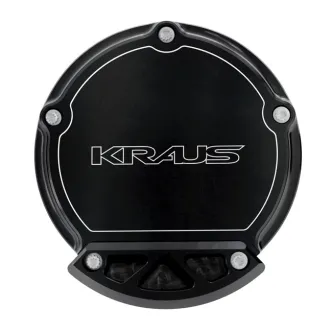 Kraus Pro Line Slider Derby Cover In Black For Harley Davidson 1999-2017 Dyna, 1999-2018 Softail (Excluding 2018 FLSB), 1999-2015 Touring, Trike (Excluding 2015 FLHTCUL, FLHTKL) Models (SF-CV-01)
