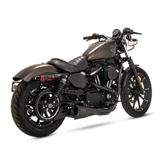 Vance & Hines 2 Into 1 Upsweep PCX Exhaust System In Black For Harley Davidson 2004-2022 Sportster Models (47328)