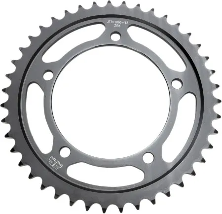 JT Sprockets JTR1800.44ZBK Rear Replacement Sprocket 44 Teeth 50 Pitch Natural C49 High Carbon Steel (JTR1800.44ZBK)