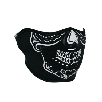 Zan Headgear Half Mask Neoprene Calavera Glow In The Dark (ARM729969)