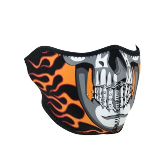 Zan Headgear Half Mask Neoprene Burning Skull (ARM039969)