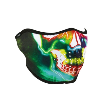 Zan Headgear Half Mask Neoprene Electric Skull (ARM439969)
