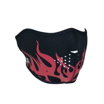 Zan Headgear Half Mask Neoprene Red Flames (ARM739969)