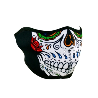 Zan Headgear Half Mask Neoprene Muerte Skull (ARM149969)