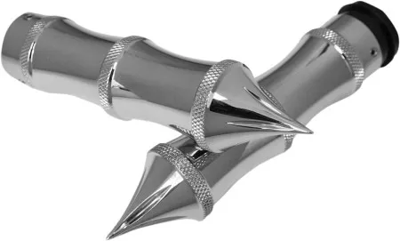 Accutronix Grips Handlebar Tribal Fly-by-wire Chrome (GR101-LC)