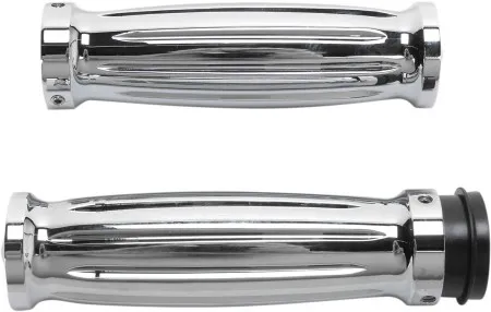 Accutronix Grips Handlebar Diamond Fly-by-wire Chrome (GR101-IC)