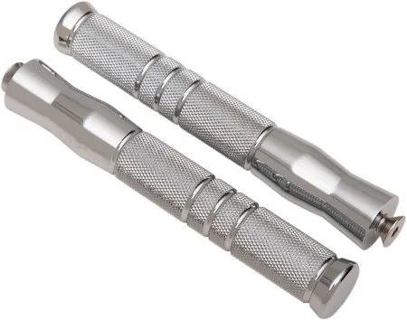 Accutronix Foot Pegs Front Rigid Knurled Grooved Chrome (PF121-KGC)