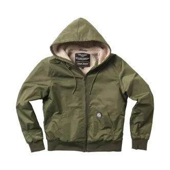 West Coast Choppers BFU Sherpa Nylon Jacket Olive Green Size Medium (ARM776499)