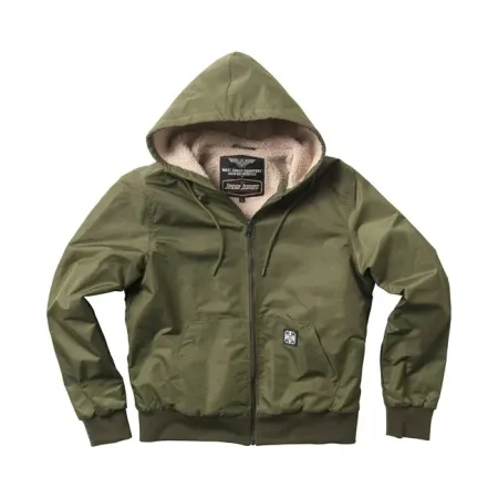 West Coast Choppers BFU Sherpa Nylon Jacket Olive Green Size XL (ARM976499)