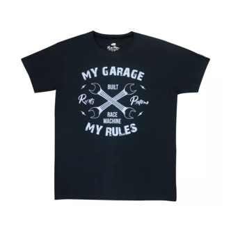 Rusty Pistons Garage T-Shirt Black Size Large (ARM023499)