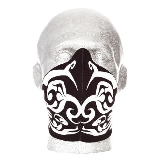 Bandero Biker Face Mask Tribal Flames White (ARM837019)