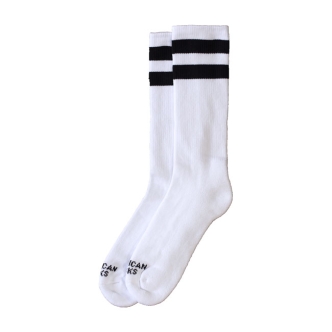 American Socks Mid High Old School I Double Black Striped (ARM529385)