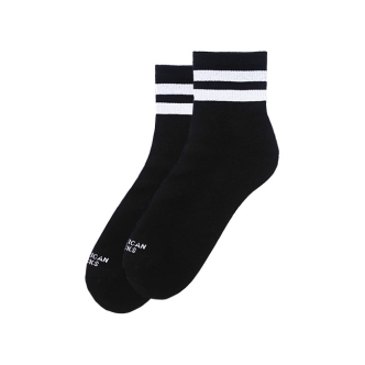 American Socks Back In Black Ankle High Socks (ARM104459)