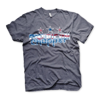 American Chopper Flag Logo T-shirt Navy Heather (ARM026859)