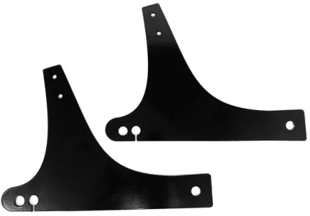 Westland Customs, Sissy Bar Side PLATES. Black (285012B)