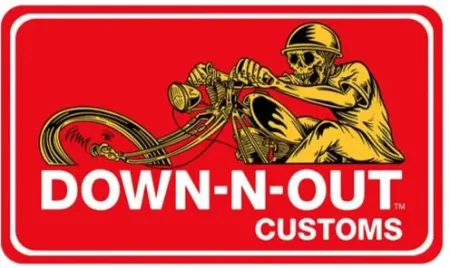 Down-n-out Chopper Sticker (RC00190)