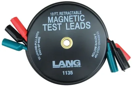 Lang Tools, Retractable Electrical Test LEAD. Magnetic (1135)