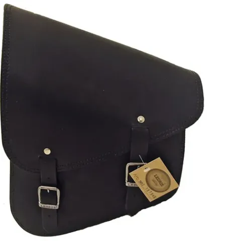 Ledrie, Full Leather Swing Arm Bag Left, 11 LITER. Black (HLZAD2-1075)